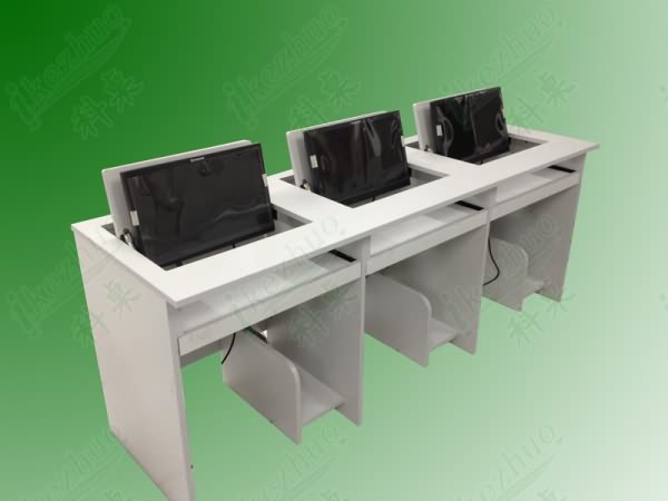翻轉電腦桌，學校電腦桌，學生電腦桌